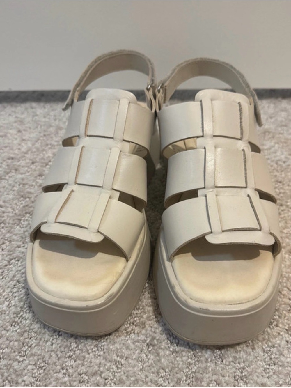 Vagabond Women’s Cream Platform Fisherman Sandals